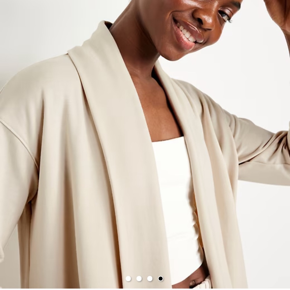Old Navy Live-In Open-Front Wrap Cardigan 3X Comfy Cozy Neutral
